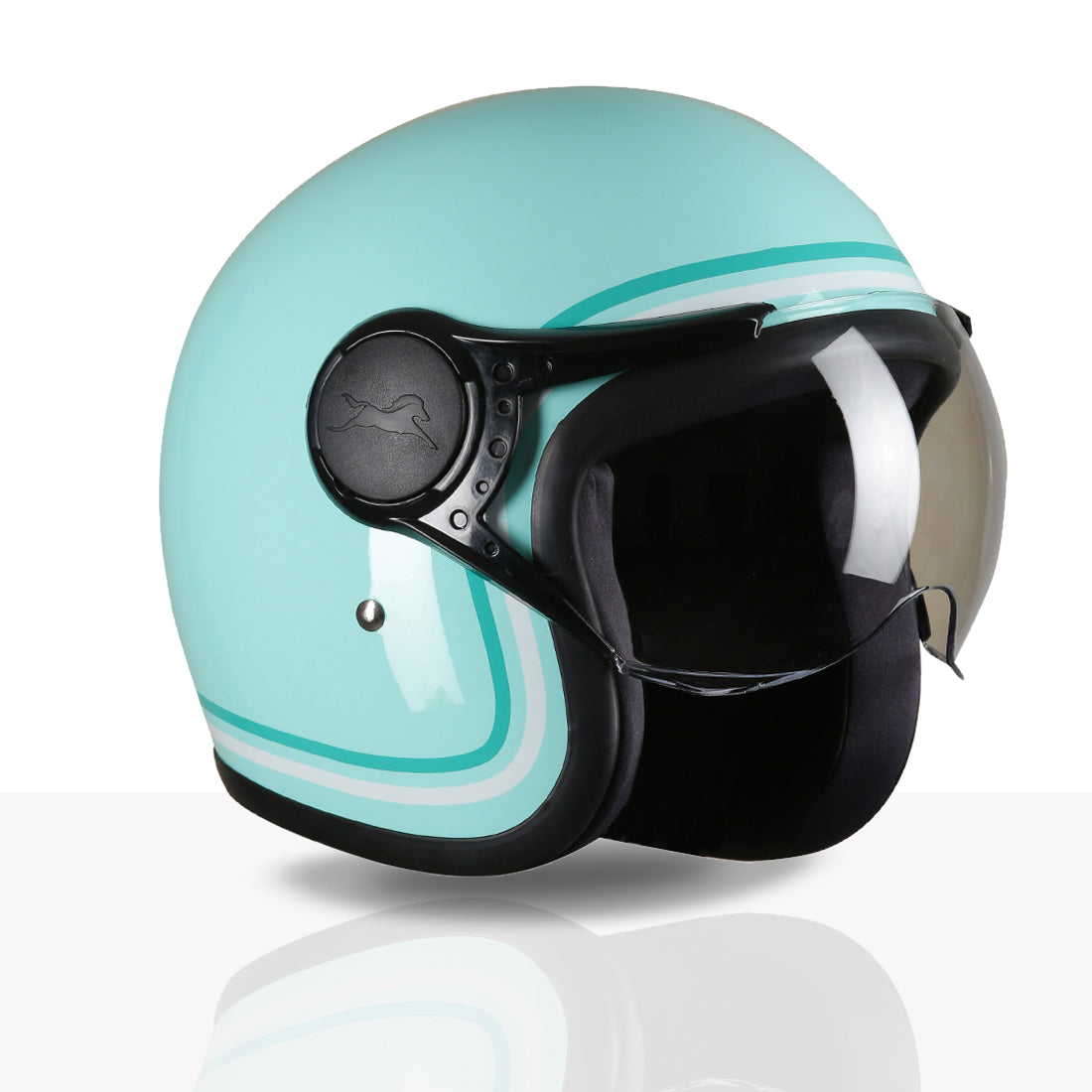 TVS MissFit Helmet for Women | Lightweight Ladies Helmet for Scooty | Stylish Girls Helmet with Extreme Comfort Fit | Women Helmet with Clear Visor | DOT & ISI Certified Helmet for Woman